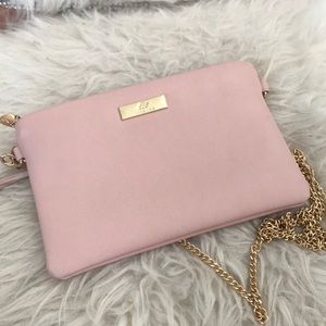 Pink over the shoulder purse